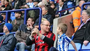 Bolton Wanderers 28FEB15 Prints: Brighton and Hove Albion Fans Unwavering Passion at Bolton Wanderers Championship Match