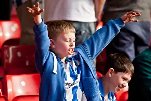 Nottingham Forest - 24-03-2012 Prints: Brighton and Hove Albion Fans Unwavering Passion at Nottingham Forest Championship Match