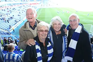 Brighton and Hove Albion Fans Unwavering Passion at Reading Championship Match, October 2015