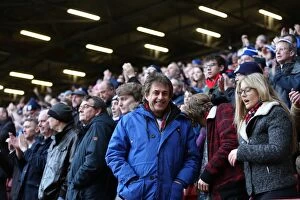 Images Dated 10th January 2015: Brighton and Hove Albion Fans' Unwavering Support at Charlton Athletic Championship Match