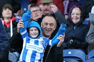 Brighton and Hove Albion Fans Unwavering Support at Blackburn Rovers Championship Match, March 2015