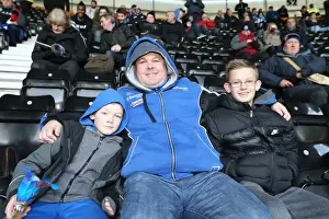 Derby County 06DEC14 Prints: Brighton and Hove Albion Fans Unwavering Support at Derby County Championship Match