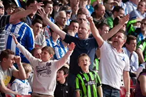 Nottingham Forest - 24-03-2012 Prints: Brighton & Hove Albion Fans Unwavering Support at Nottingham Forest Championship Match