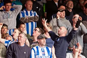 Nottingham Forest - 24-03-2012 Prints: Brighton & Hove Albion Fans Unwavering Support at Nottingham Forest Championship Match