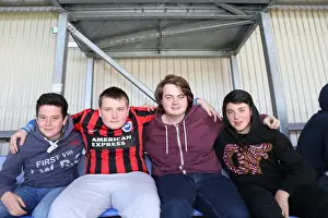 Brighton and Hove Albion Fans Unwavering Support at Wigan Athletic Championship Match, 18th April 2015