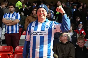 Crowd Shots Away Days 2012-13 Prints: Brighton and Hove Albion FC: Top 10 Unforgettable Away Day Crowd Moments 2012-13