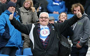 Nottingham Forest 07FEB15 Prints: Brighton and Hove Albion FC: Unwavering Support Against Nottingham Forest (07FEB15) - Sky Bet Championship Match