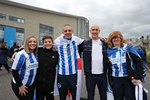 Brighton and Hove Albion FC: Euphoric Fans Celebrate Promotion to Premier League at American Express Community Stadium (17th April 2017 vs Wigan Athletic)