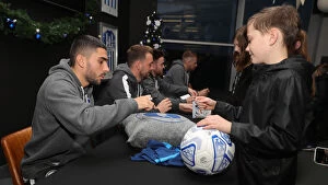 At The American Express Community Stadium Collection: Brighton & Hove Albion FC: 2019/20 Season - Player Signing Session with Neal Maupay