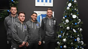 Images Dated 18th December 2019: Brighton & Hove Albion FC: 2019/20 Season - Neal Maupay, Dale Stephens, Aaron Connolly