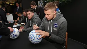 Brighton & Hove Albion FC: 2019/20 Season - Neal Maupay, Dale Stephens, Aaron Connolly, and Adam Webster Sign Autographs at Amex Stadium