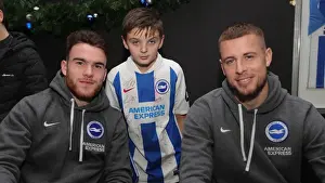 Brighton and Hove Albion FC: 2019/20 Season - Player Signing Session with Neal Maupay, Dale Stephens, Aaron Connolly, and Adam Webster at Amex Stadium