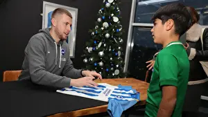 Brighton & Hove Albion FC: 2019/20 Season - Player Signing Session with Neal Maupay, Dale Stephens, Aaron Connolly, and Adam Webster at Amex Stadium