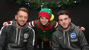 Brighton & Hove Albion FC: 2019/20 Season Player Signing Session with Neal Maupay, Dale Stephens, Aaron Connolly, and Adam Webster at Amex Stadium