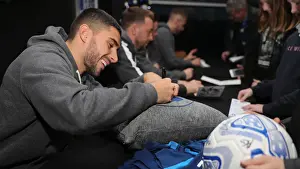 Brighton & Hove Albion FC: 2019/20 Season - Player Signing Session with Neal Maupay, Dale Stephens, Aaron Connolly, and Adam Webster at Amex Stadium