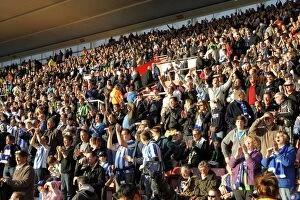 Images Dated 19th November 2011: Brighton and Hove Albion FC: Away Days 2011-12 - Fans in Action