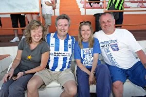 Portugal Pre-season 2011-12 Collection: Brighton and Hove Albion FC: Electric Atmosphere in the Stands - Portugal Pre-season 2011-12