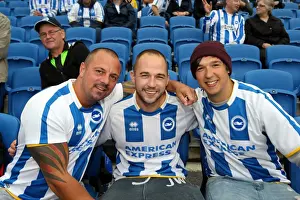 Crowd Shots At The Amex - 2013-14 Prints: Brighton and Hove Albion FC: Electric Atmosphere at The Amex - 2013-14 Season (Burnley Game)