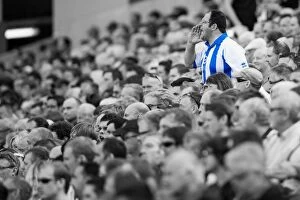 Images Dated 10th August 2013: Brighton and Hove Albion FC: Electric Atmosphere at the Amex Stadium - 2013-14 Season (Derby County)