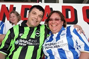 Images Dated 23rd July 2011: Brighton and Hove Albion FC: Electric Atmosphere of Away Crowds - Portugal Pre-season 2011-12