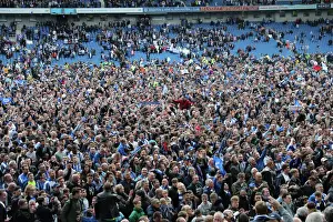 Brighton and Hove Albion FC: Electric Atmosphere as Fans Roar on Their Team during Championship Showdown vs. Wigan Athletic (17th April 2017)