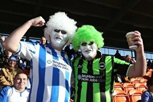Images Dated 27th October 2012: Brighton and Hove Albion FC: Electrifying Away Days 2012-13 - Passionate Crowd Shots