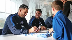 Player Signing Event 23OCT18 Collection: Brighton & Hove Albion FC: Exclusive Player Signing Event - 23rd October 2018