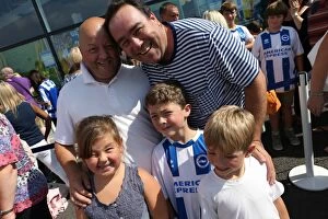 Images Dated 3rd September 2013: Brighton & Hove Albion FC: Fan Interaction at the Club Shop Signing Event (03-09-2013)
