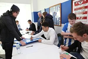 Images Dated 17th February 2015: Brighton & Hove Albion FC: Meeting the Team - Chris Hughton, Colin Calderwood, Leon Best