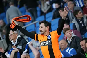 Bournemouth 10APR15 Prints: Brighton and Hove Albion FC: Passionate Fans in Action during the Sky Bet Championship Clash vs
