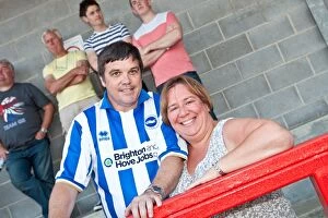 Images Dated 10th August 2012: Brighton & Hove Albion FC: Pre-season Away Days 2012-13 - Fans in Action & Crowd Shots