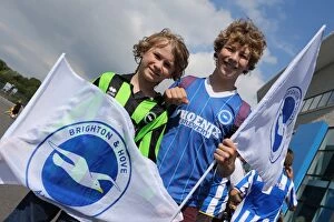 Images Dated 3rd September 2013: Brighton & Hove Albion FC: A Sea of Supporters at the 2013 Club Shop Signing Event