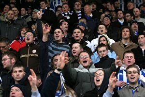 Images Dated 2nd January 2007: Brighton & Hove Albion FC: A Sea of Supporters at Bournemouth on New Year's Day 2007