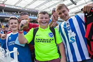 Images Dated 2nd August 2015: Brighton and Hove Albion FC: A Sea of Supporters in Full Force at the 2015 Pre-Season Friendly