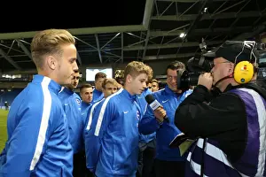 Rotherham United 15SEP15 Prints: Brighton and Hove Albion FC: U18 Squad Presented at Half Time against Rotherham United (15th September 2015)