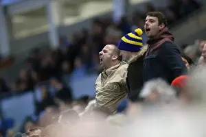Brighton & Hove Albion FC: Unwavering Fan Support in Sky Bet Championship Clash vs. Wigan Athletic (November 2014)
