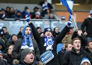 Images Dated 7th February 2015: Brighton and Hove Albion FC: Unwavering Support in Sky Bet Championship Clash vs