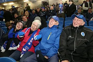 Wigan Athletic 04NOV14 Prints: Brighton & Hove Albion FC: Unwavering Support Against Wigan Athletic in Sky Bet Championship (November 2014)