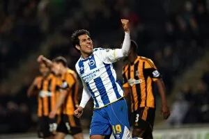 Images Dated 24th February 2014: Brighton & Hove Albion at Hull City (Away), 24-02-2014
