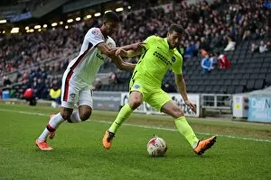 Images Dated 19th March 2016: Brighton and Hove Albion Take on MK Dons in Championship Clash (19MAR16)