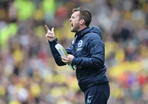 Watford 25APR15 Prints: Brighton & Hove Albion: Nathan Jones Focused Amidst Watford Challenge (25APR15)