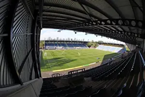 Football Ground Prints: Brighton and Hove Albion at Oxford United's Kassam Stadium before EFL Cup Match