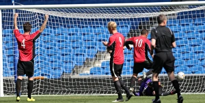 Prints of Play on the pitch match at the American Express Community Stadium, Brighton and Hove, England on 28 April 2015 Play On Pitch 2015 Prints: Brighton & Hove Albion: Play on the Pitch