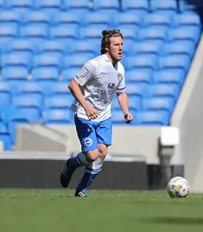 Prints of Play on the pitch match at the American Express Community Stadium, Brighton and Hove, England on 28 April 2015 Play On Pitch 2015 Prints: Brighton & Hove Albion: Play on the Pitch - A 2015 Experience at American Express Community Stadium