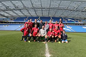 Prints of Play on the pitch match at the American Express Community Stadium, Brighton and Hove, England on 28 April 2015 Play On Pitch 2015 Prints: Brighton & Hove Albion: Play on the Pitch - A 2015 Match at American Express Community Stadium