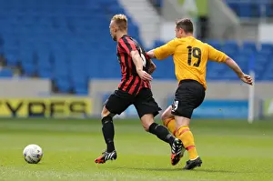 Prints of Play on the pitch match at the American Express Community Stadium, Brighton and Hove, England on 29 April 2015 Play On Pitch 2015 Prints: Brighton & Hove Albion: Play on the Pitch - A 2015 Stadium Experience