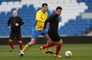 Prints of Play on the pitch match at the American Express Community Stadium, Brighton and Hove, England on 28 April 2015 Play On Pitch 2015 Prints: Brighton & Hove Albion: Play on the Pitch at the American Express Community Stadium (04-04-2015)