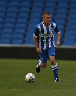 Prints of Play on the pitch match at the American Express Community Stadium, Brighton and Hove, England on 29 April 2015 Play On Pitch 2015 Prints: Brighton & Hove Albion: Play on the Pitch at American Express Community Stadium (06-04-2015)