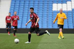 Prints of Play on the pitch match at the American Express Community Stadium, Brighton and Hove, England on 29 April 2015 Play On Pitch 2015 Prints: Brighton & Hove Albion: Play on the Pitch - American Express Community Stadium