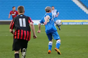 Corporate Football Match 30apr15 Pm Prints: Brighton & Hove Albion: Play on the Pitch - American Express Community Stadium